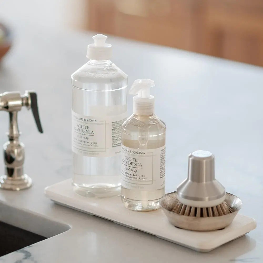 Dorai Home Stone Sink Caddy - Chic Quick-Drying Diomat® Bathroom Organizer for Soaps Bottles & Brushes - Modern Sink Caddy with Instant Drying Technology