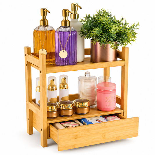 Organizador de Bambú con Cajón