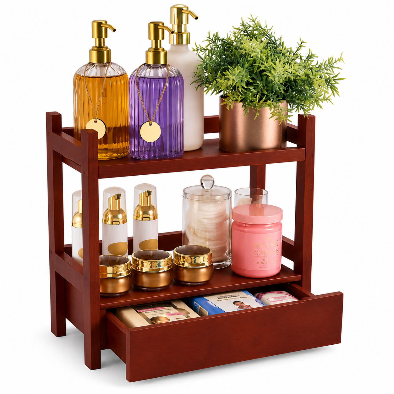 Organizador de Bambú con Cajón