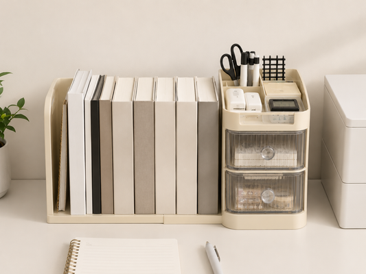 Organizador de Escritorio Ajustable con Cajones
