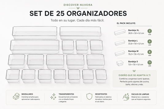 Organizadores Modulares para Cajones